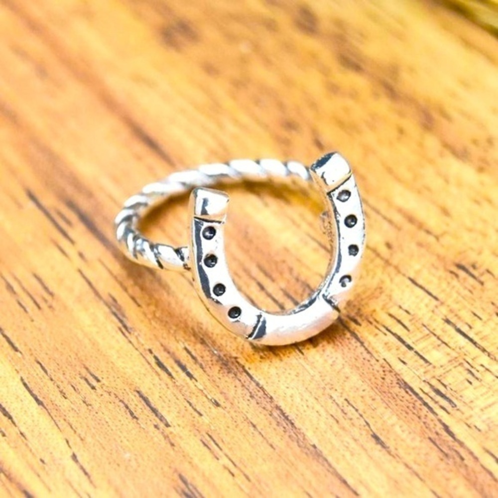 Silver Horseshoe Ring